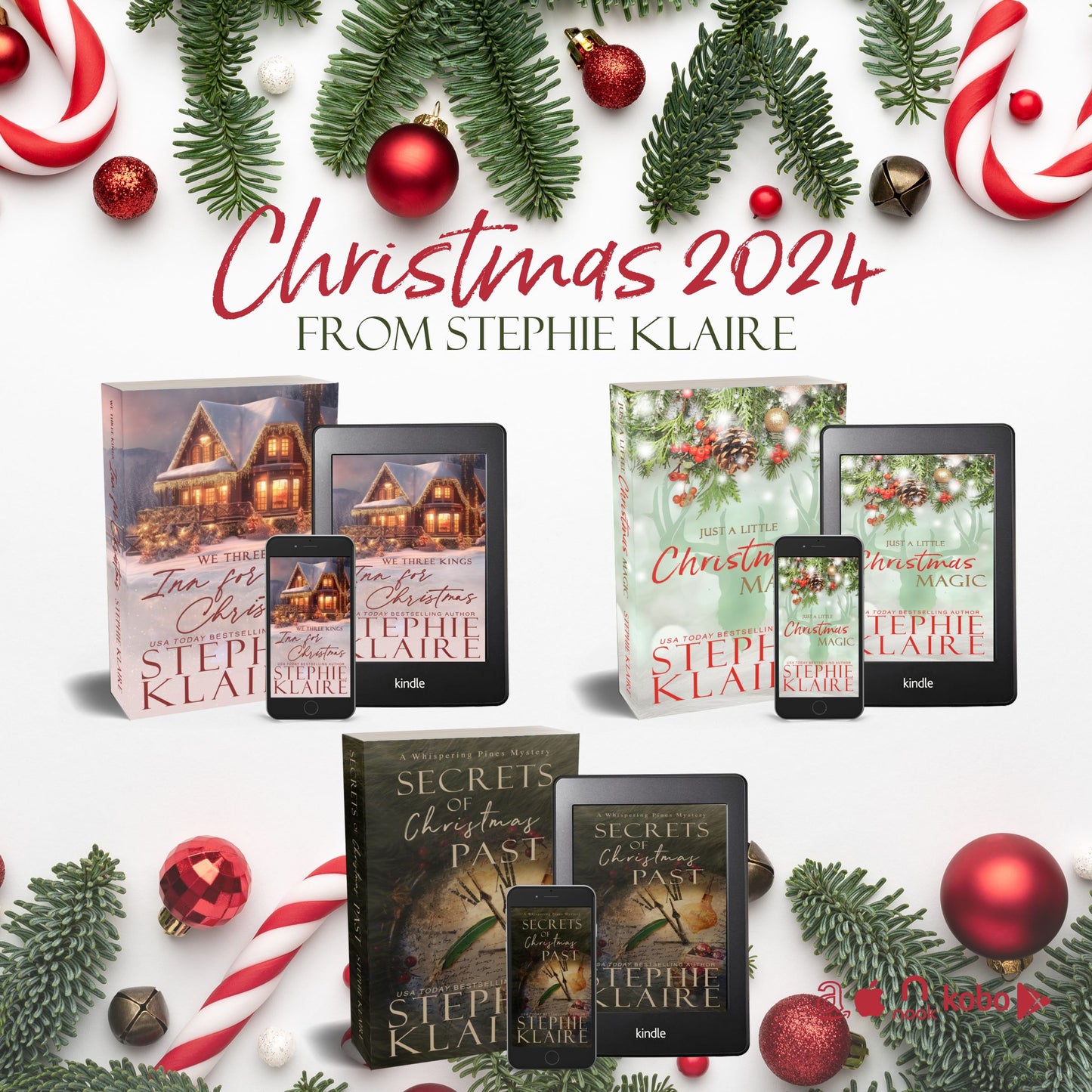 3 Brand New Christmas Novel Bundle